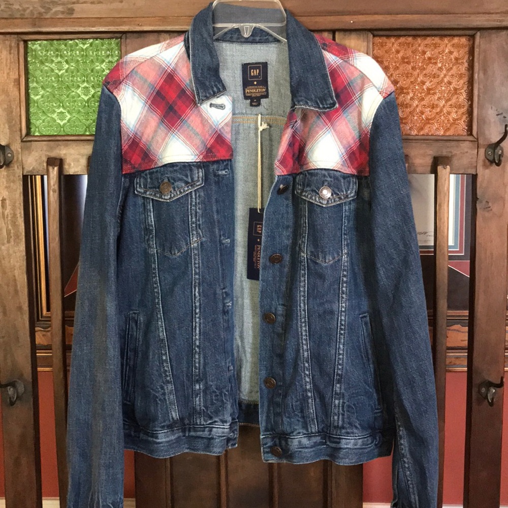 Gap & Pendleton Denim Jacket Women’s Medium NWT